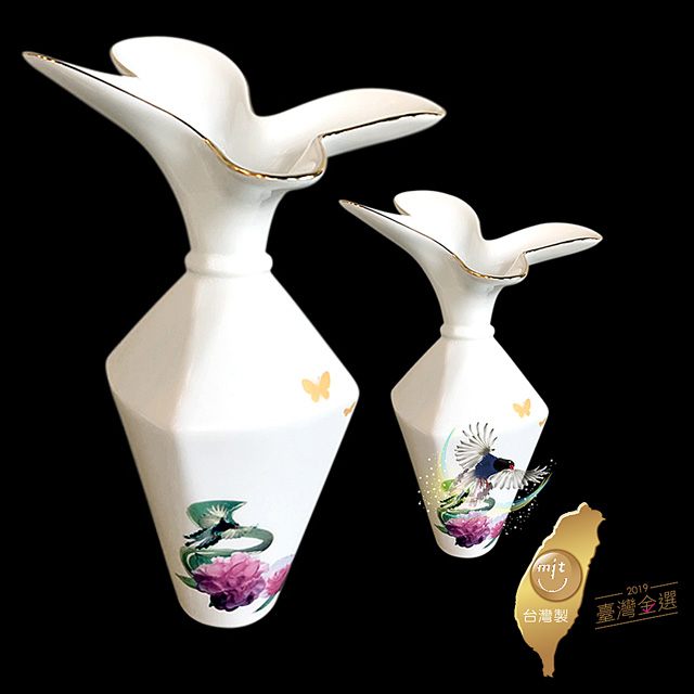 台灣藍鵲印象天燈瓶